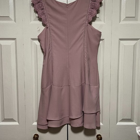 Adelyn Rae Dusty Rose Ruffle Dress - Picture 5 of 7